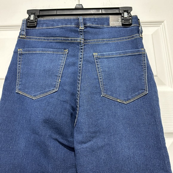 NWT Purple Blues Womens Size‎ 3 Button Down Ankle Skinny Jeans 555 Dark Blue - Picture 5 of 8